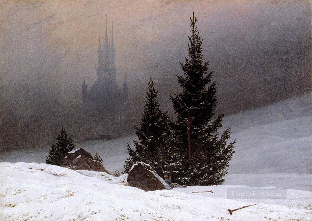 Paisaje nevado 1811 Romántico Caspar David Friedrich Pintura al óleo